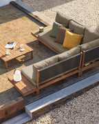 Japandi Lounge-Set Flaviina – Akazie, Beige – weitere Ansicht