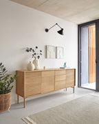 Japandi Sideboard Lenon – Eiche, Natur, 200 × 86 cm – weitere Ansicht