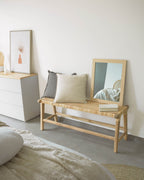 Japandi Bank Beida – Teakholz, Braun, 120 cm – weitere Ansicht