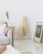 Japandi Stehlampe Kamaria – Rattan, Natur – weitere Ansicht