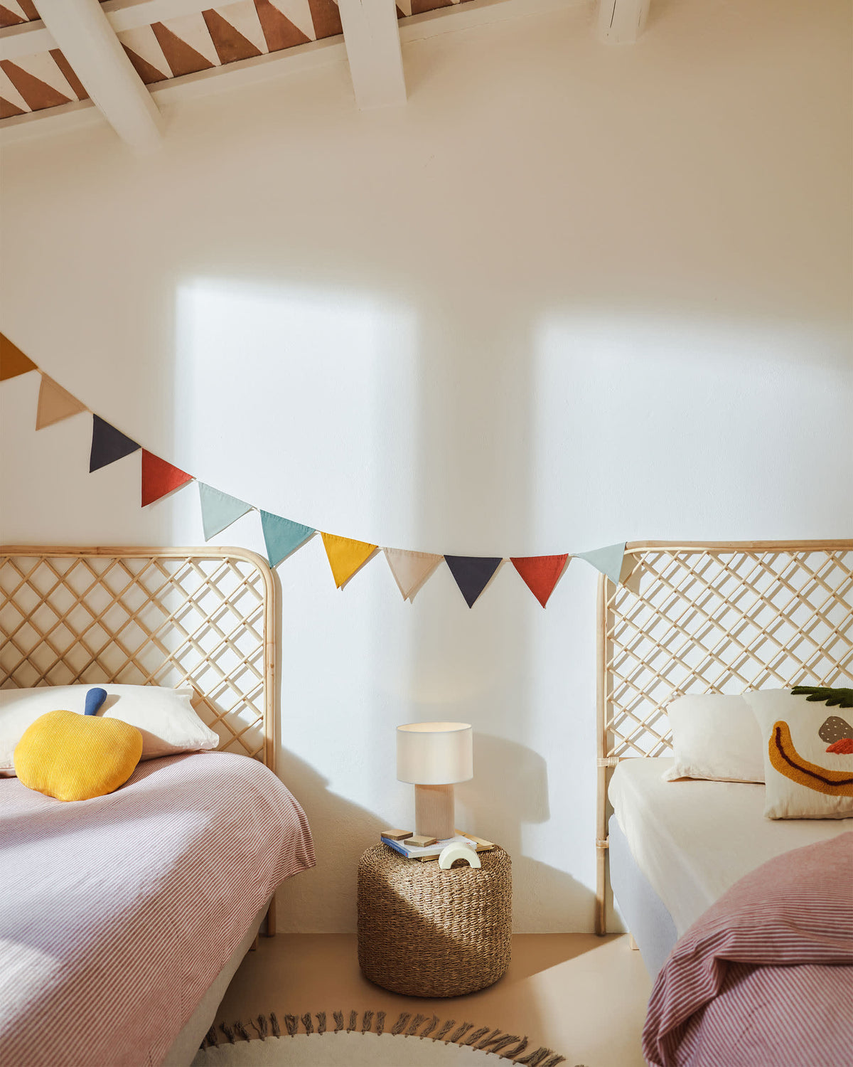 Japandi Tischlampe Bianella – Kunststoff, Beige – weitere Ansicht