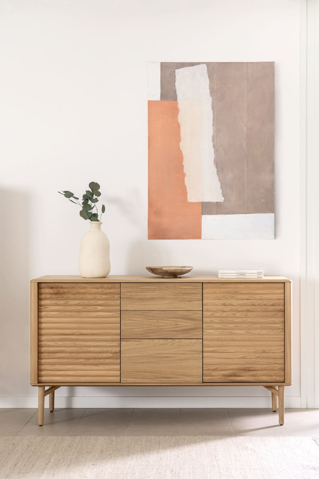 Japandi Sideboard Lenon – Eiche, Natur, 155 × 86 cm – weitere Ansicht