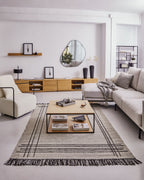 Japandi TV-Möbel Abilen – Eichenfurnier, Braun, 200 × 44 cm – weitere Ansicht