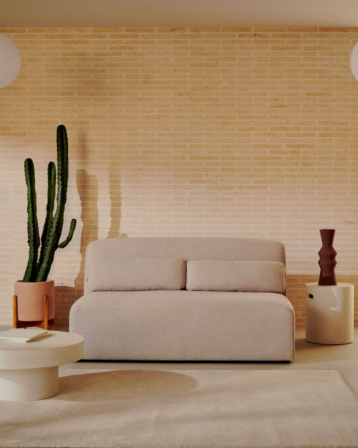 Japandi 2-Sitzer-Sofamodul Neom – Beige, 150 cm – weitere Ansicht