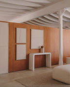 Japandi Wandbild Maha – Holzwerkstoff, Weiß, 82 × 102 cm – weitere Ansicht