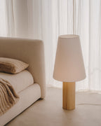 Japandi Stehlampe Marga – Massivholz, Natur – weitere Ansicht