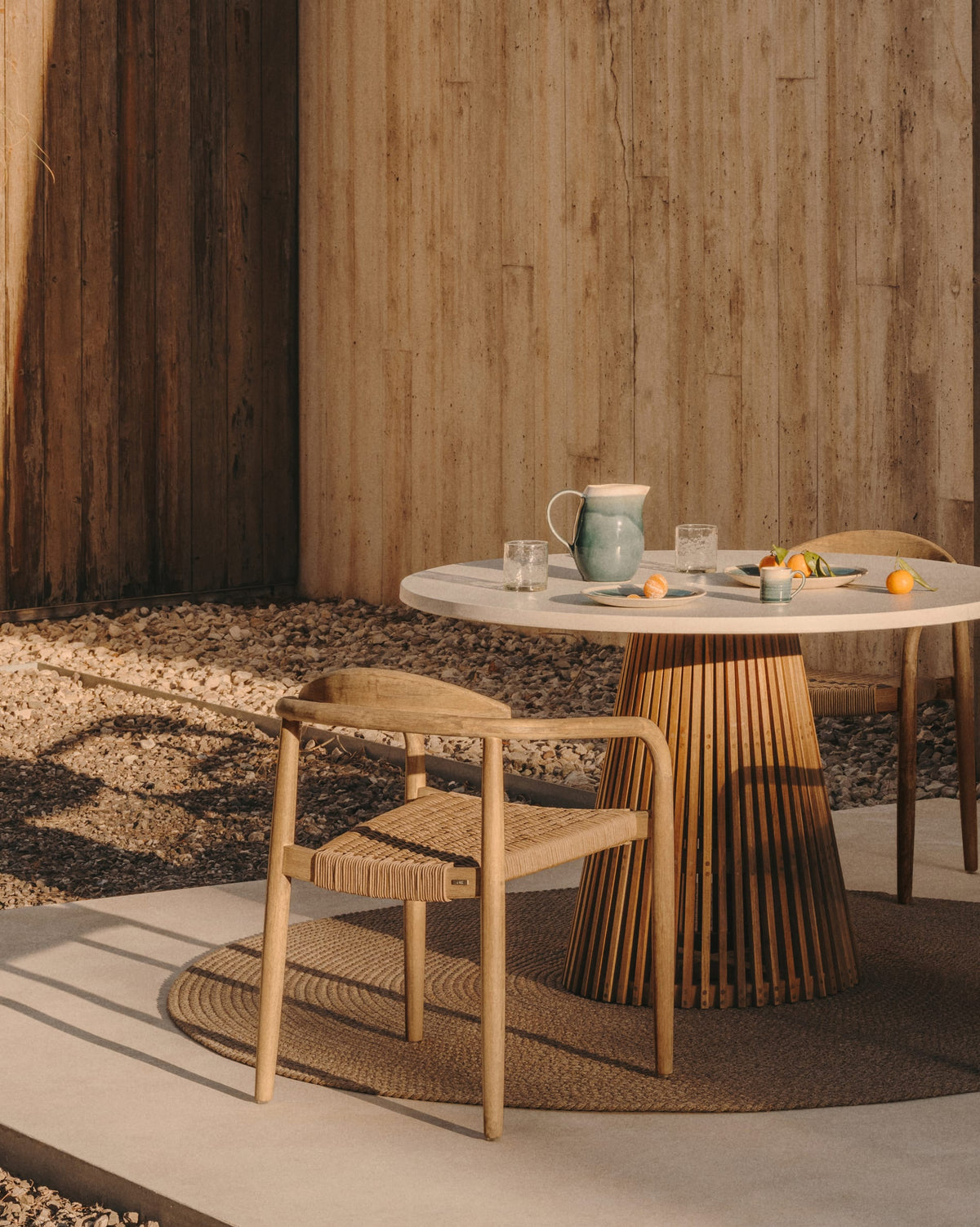 Japandi Stuhl Nina – Seil, Beige – weitere Ansicht