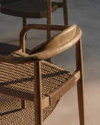 Japandi Stuhl Nina – Seil, Beige – weitere Ansicht