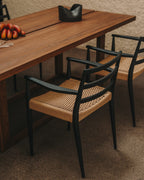 Japandi Esstisch Sashi – Teakholz, Braun, 220 × 100 cm – weitere Ansicht