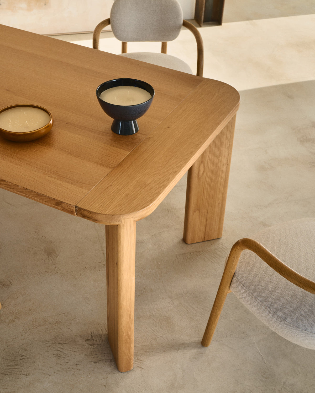 Japandi Ausziehtisch Jondal – Eichenfurnier, Natur, 200–286 × 100 cm – weitere Ansicht