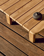 Japandi Beistelltisch Tirant – Teakholz, Natur, 70 × 70 cm – weitere Ansicht