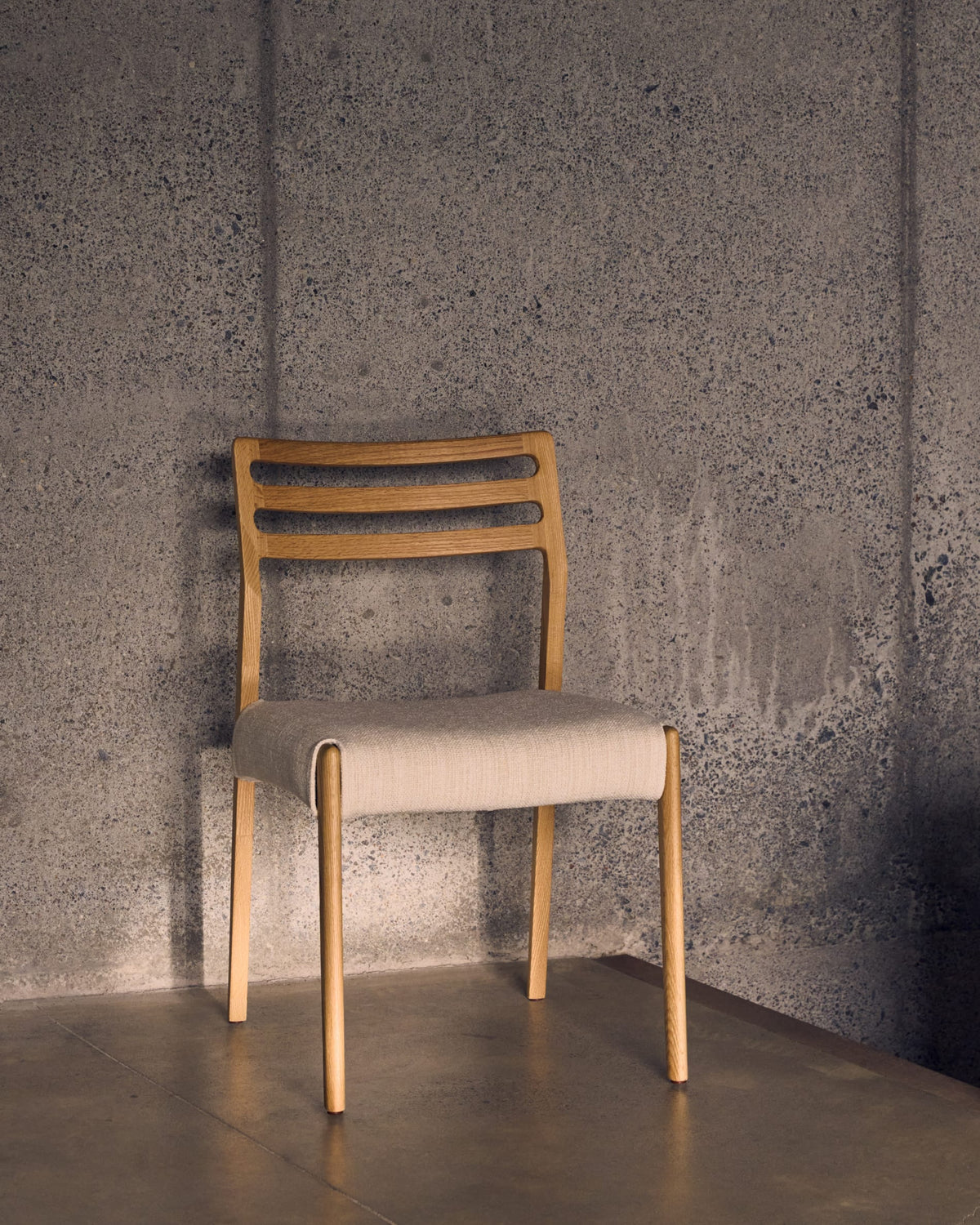 Japandi Stuhl Cudia – Natur, Beige – Produktansicht