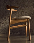 Japandi Stuhl Timons – Natur, Beige – weitere Ansicht