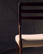 Japandi Stuhl Cudia – Nussbaum, Beige – weitere Ansicht