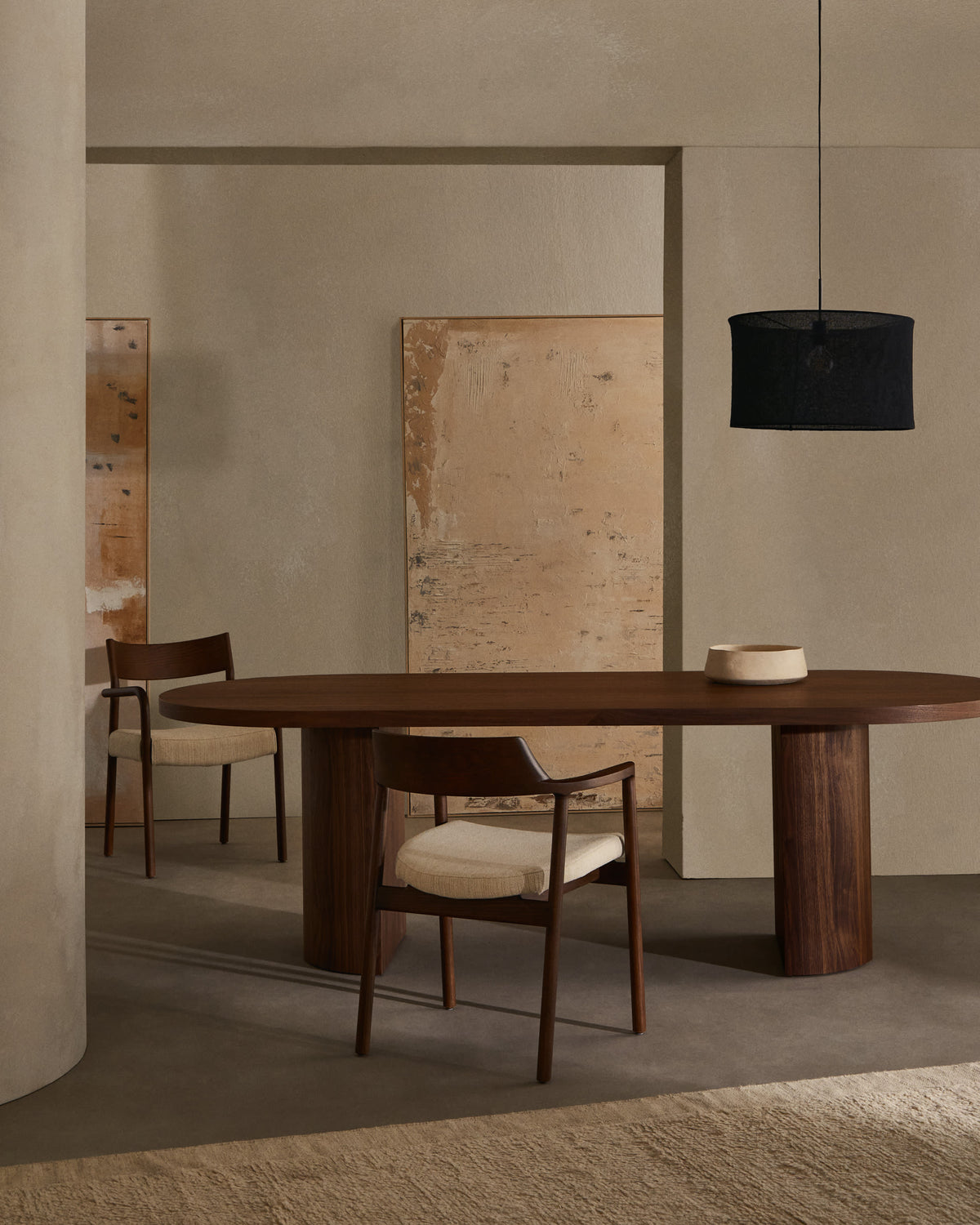 Japandi Esstisch Nealy – Holzwerkstoff, Braun, 200 × 100 cm – weitere Ansicht
