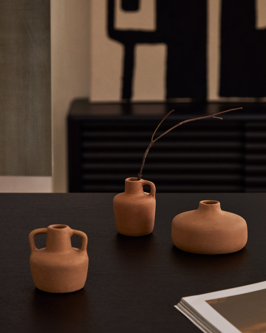 Japandi Vase Sofra – Keramik, Terrakotta, 10 cm – weitere Ansicht