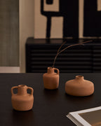 Japandi Vase Sofra – Keramik, Terrakotta, 10 cm – weitere Ansicht