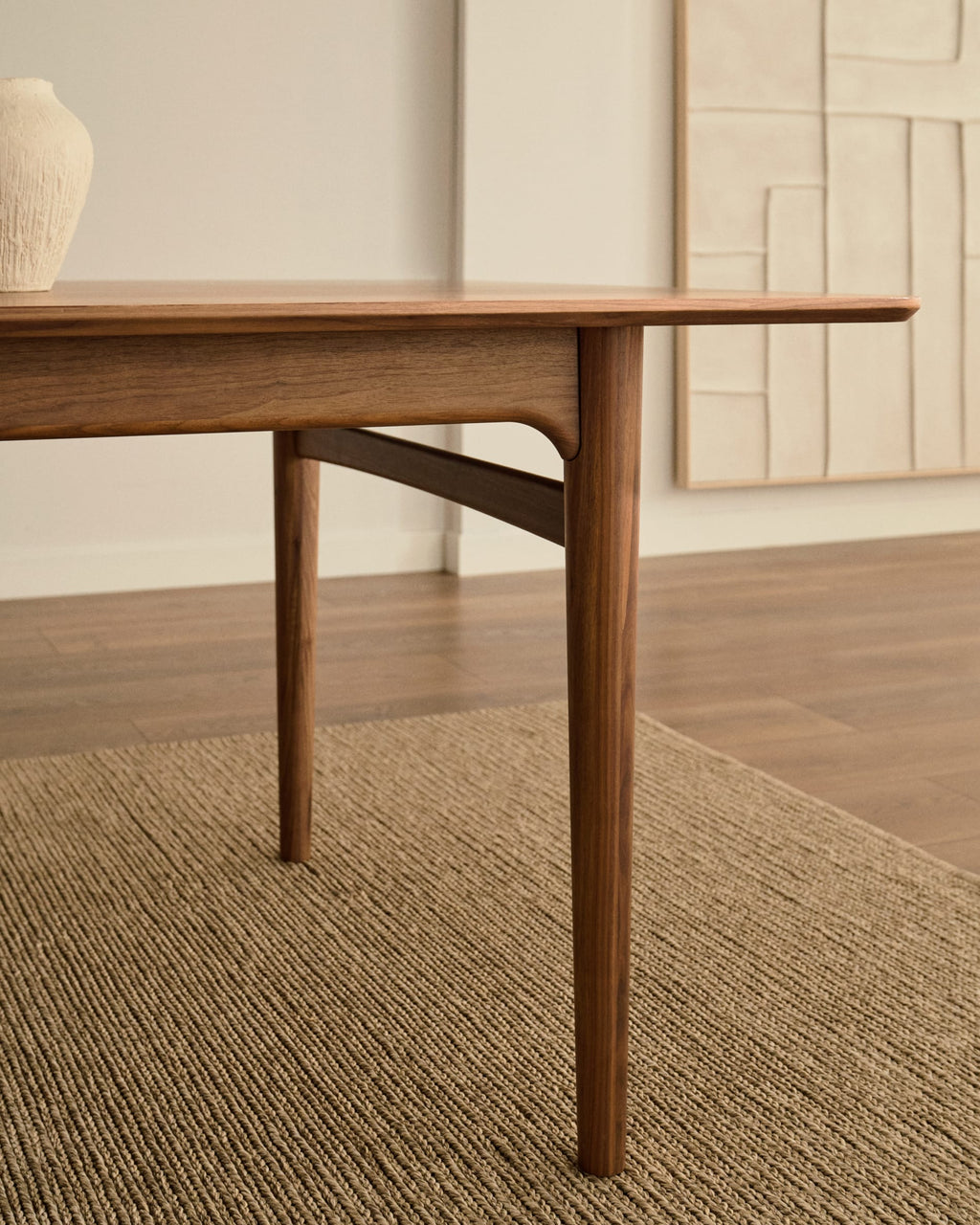 Japandi Ausziehtisch Elan – Massivholz, Natur, 200–260 × 100 cm – weitere Ansicht