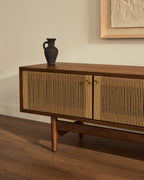 Japandi TV-Möbel Elan – Massivholz, Natur, 200 × 50 cm – weitere Ansicht