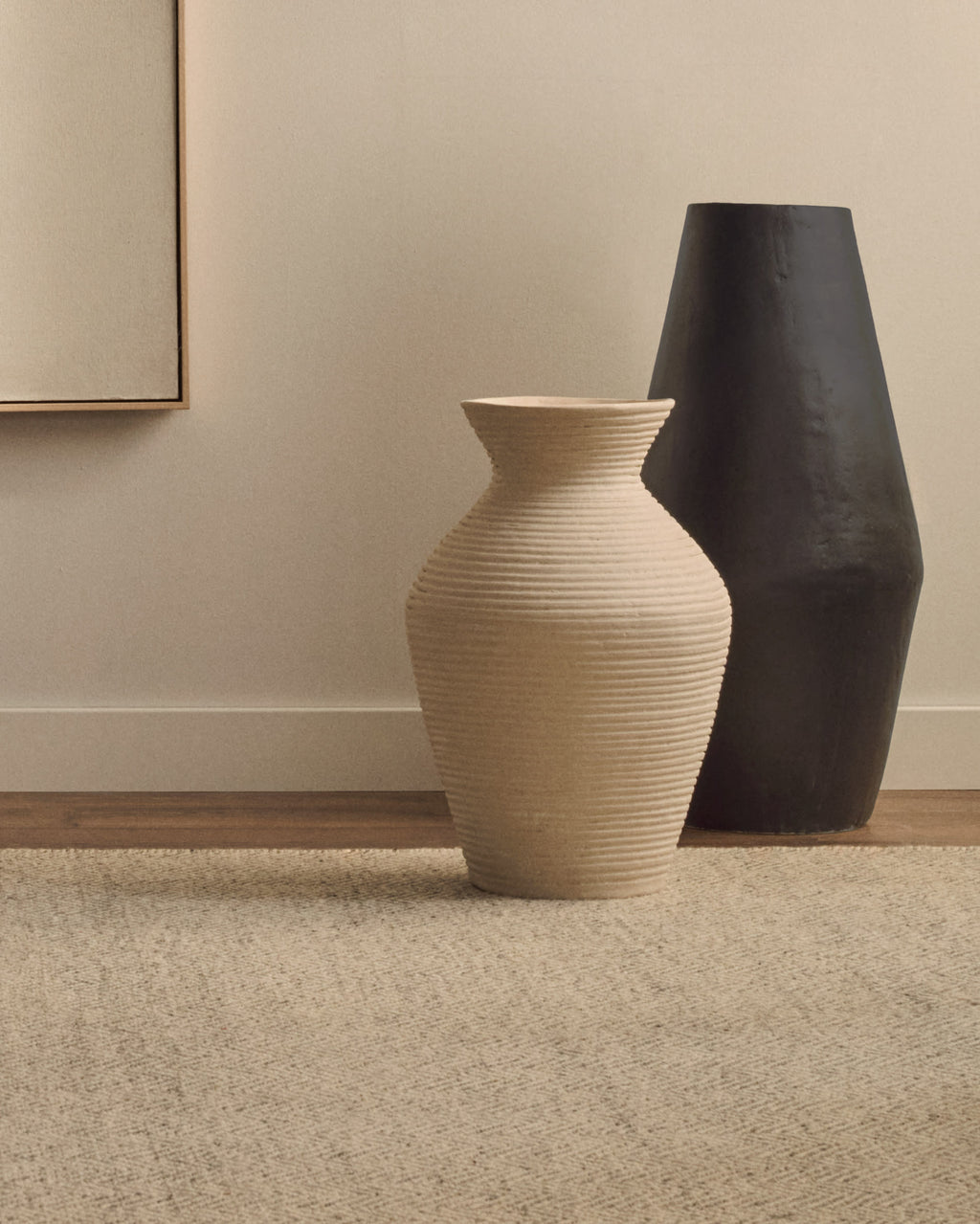 Japandi Vase Pria – Papier, Weiß, 51 cm – weitere Ansicht