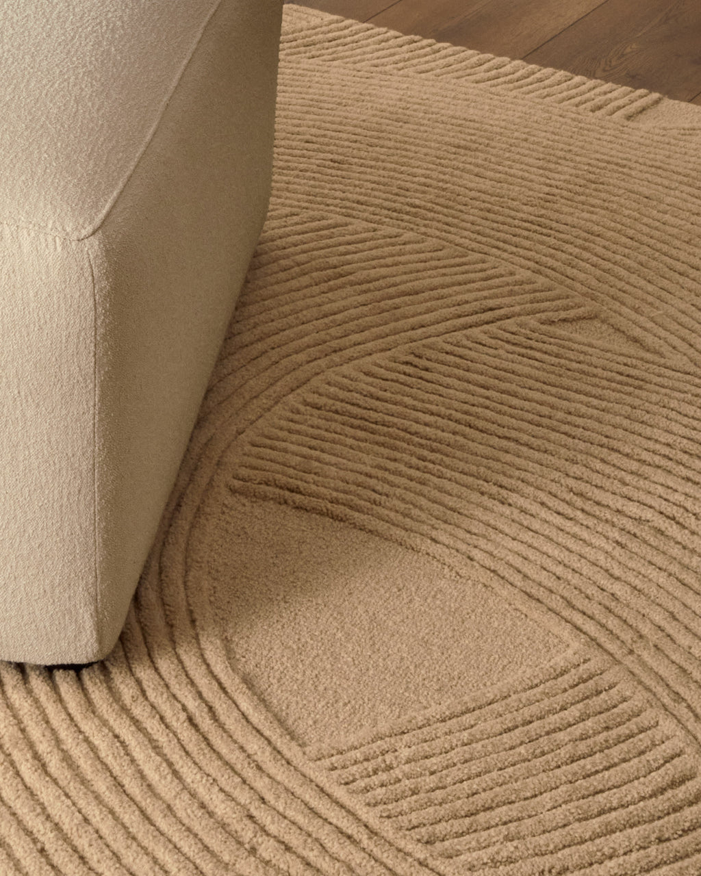 Japandi Teppich Domm – Wolle, Beige, 200 × 300 cm – weitere Ansicht