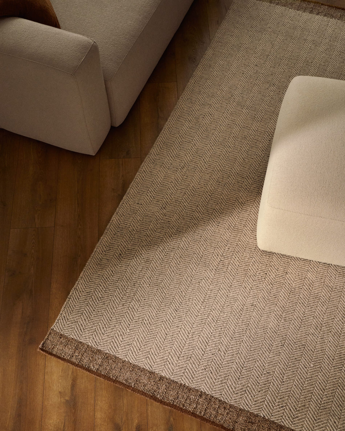 Japandi Teppich Nifelia – Wolle, Beige, 160 × 230 cm – weitere Ansicht