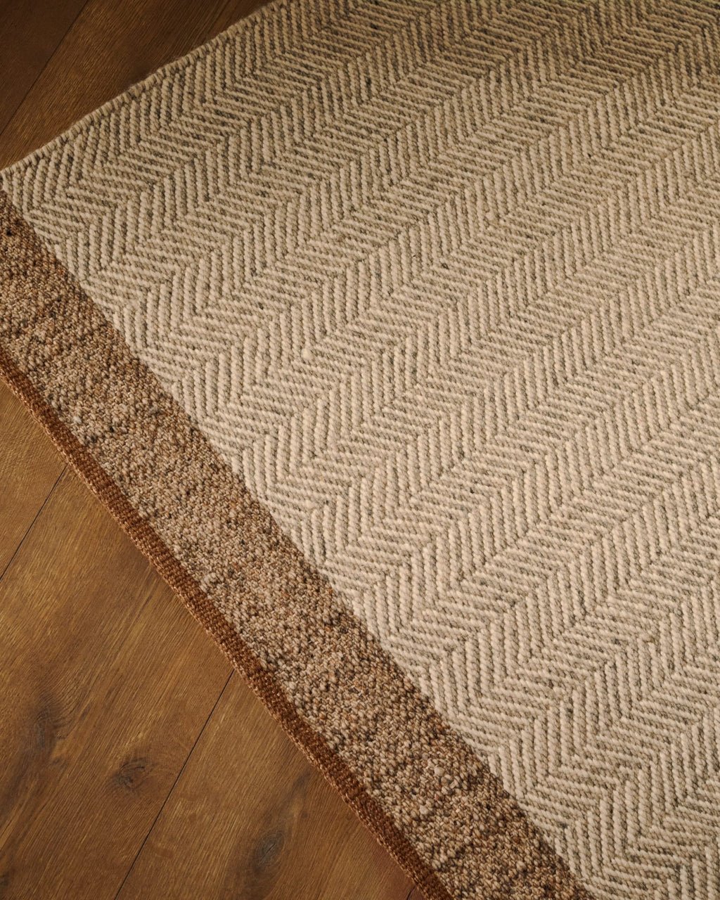 Japandi Teppich Nifelia – Wolle, Beige, 160 × 230 cm – weitere Ansicht
