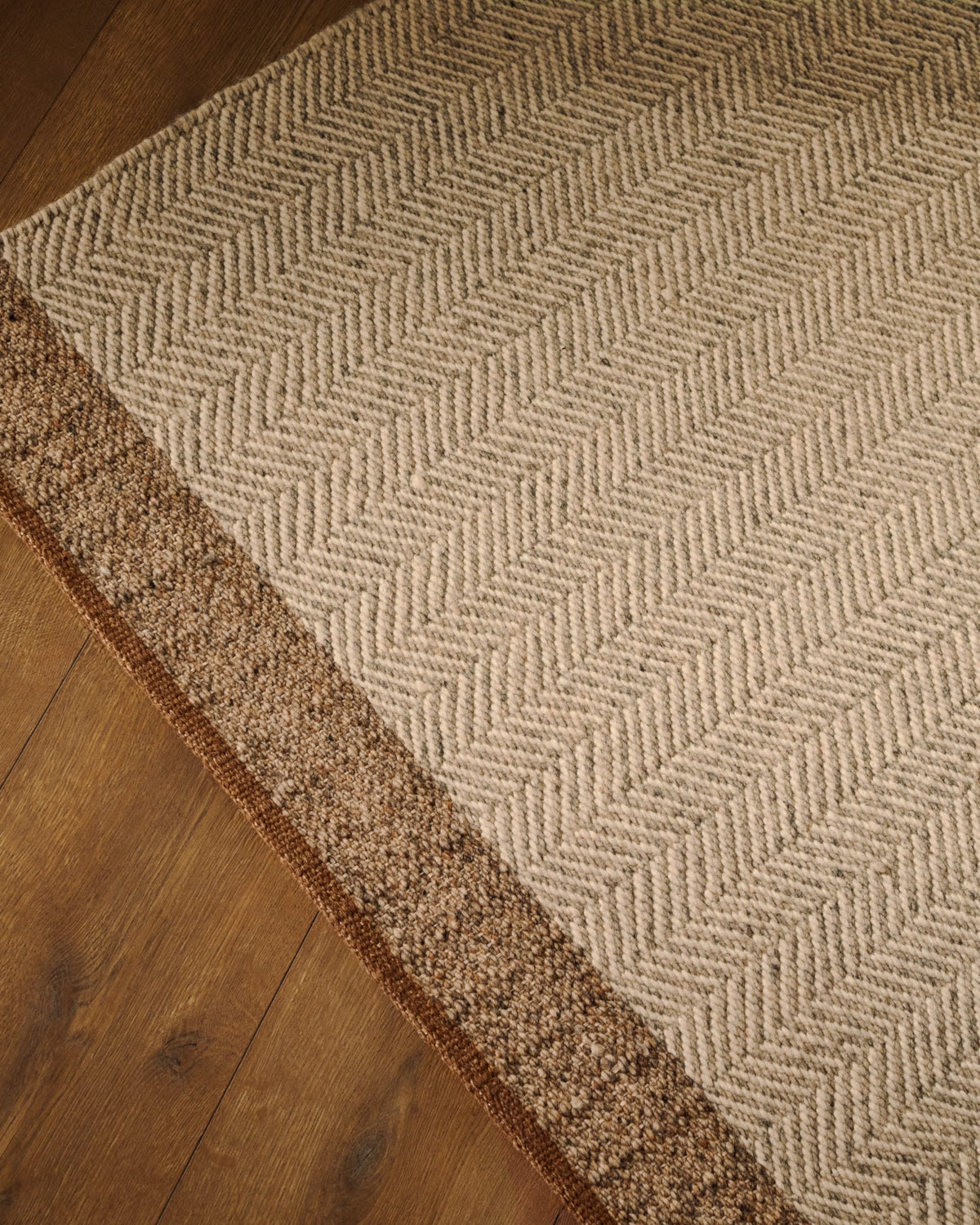 Japandi Teppich Nifelia – Wolle, Beige, 160 × 230 cm – weitere Ansicht