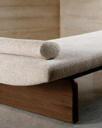 Japandi Chaiselongue Topaz – Chenille, Beige, 200 cm – weitere Ansicht
