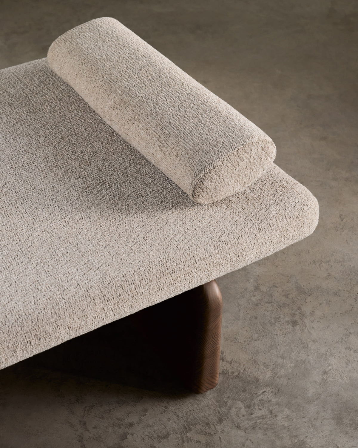 Japandi Chaiselongue Topaz – Chenille, Beige, 200 cm – weitere Ansicht