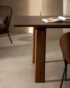 Japandi Ausziehtisch Arlen – Eiche, Nussbaum, 200–250 × 95 cm – weitere Ansicht