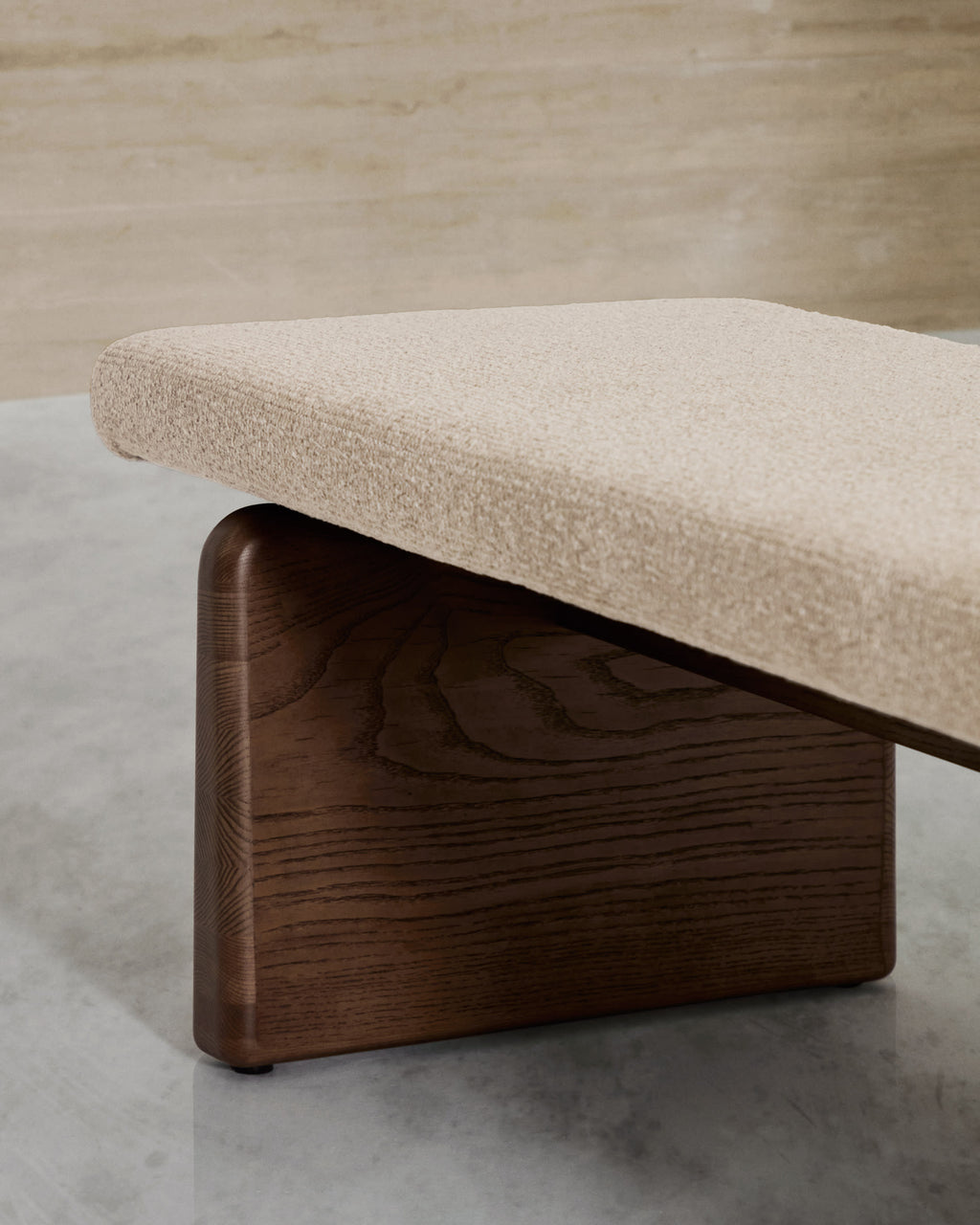 Japandi Polsterbank Topaz – Beige, 150cm – weitere Ansicht