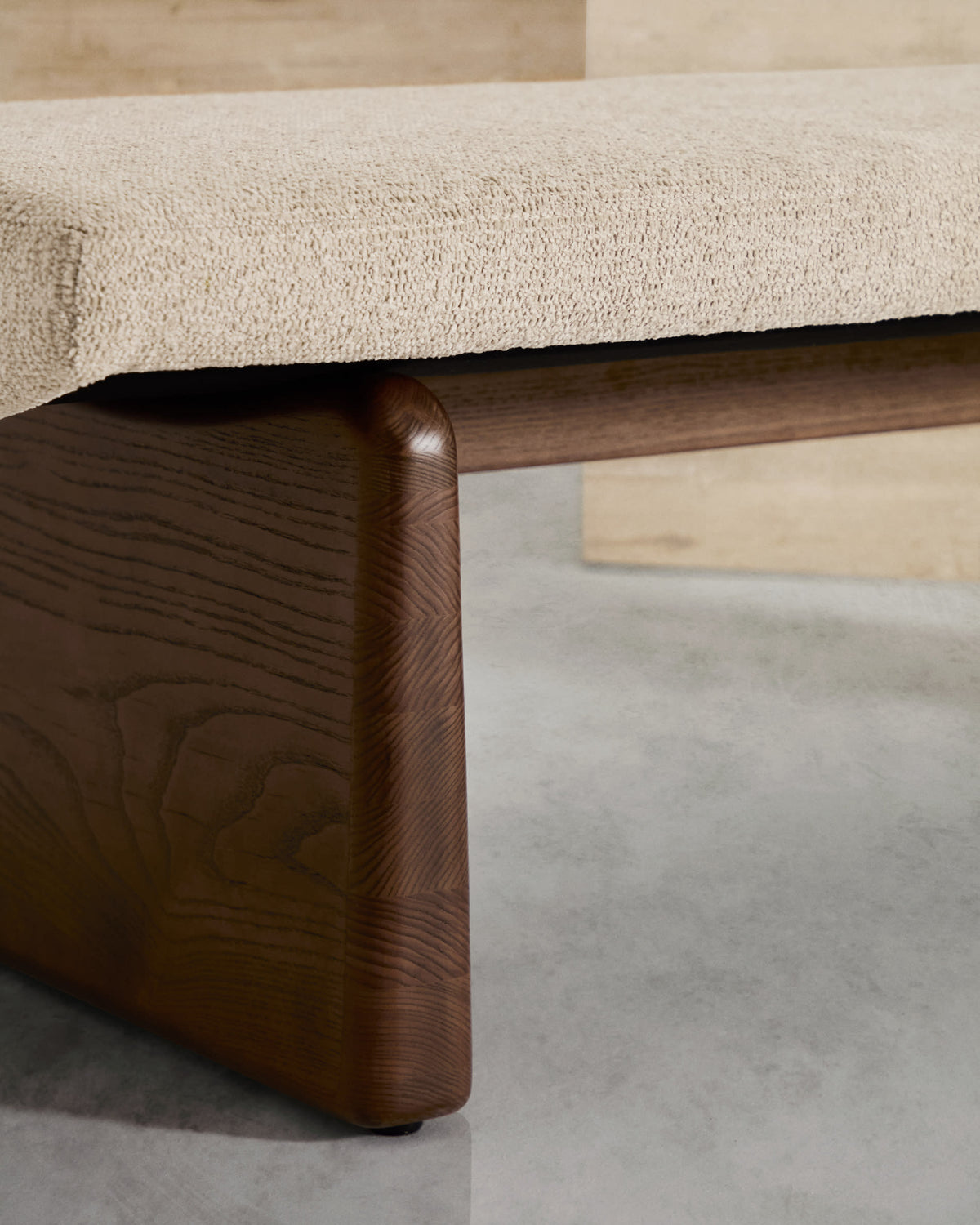 Japandi Polsterbank Topaz – Beige, 150cm – weitere Ansicht