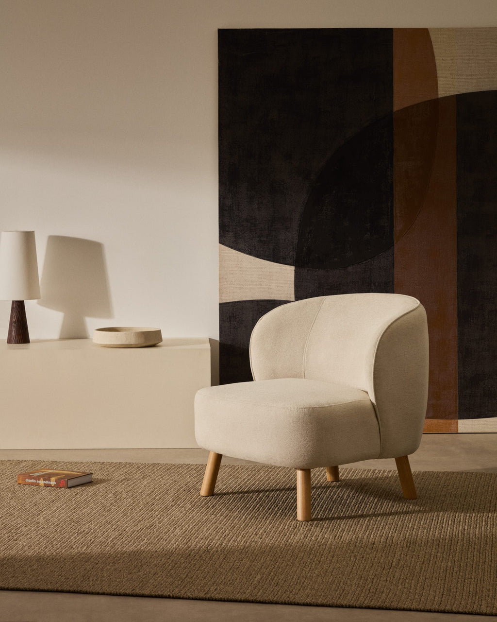 Japandi Sessel Ulit – Natur, Beige – weitere Ansicht