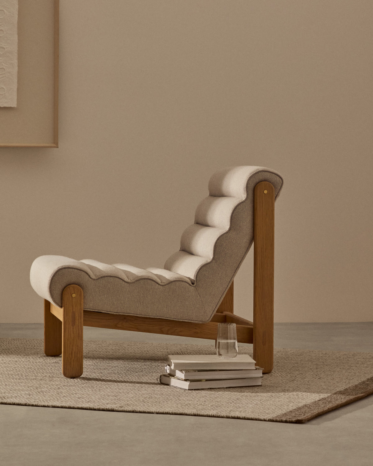 Japandi Sessel Magira – Eiche, Beige – weitere Ansicht
