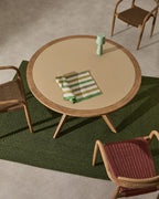 Japandi Esstisch Julieta – Akazie, Beige, Ø 120 cm – weitere Ansicht