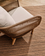 Japandi Sessel Catalina – Akazie, Beige – weitere Ansicht