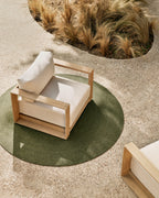 Japandi Sessel Ambra – Akazie, Beige – weitere Ansicht