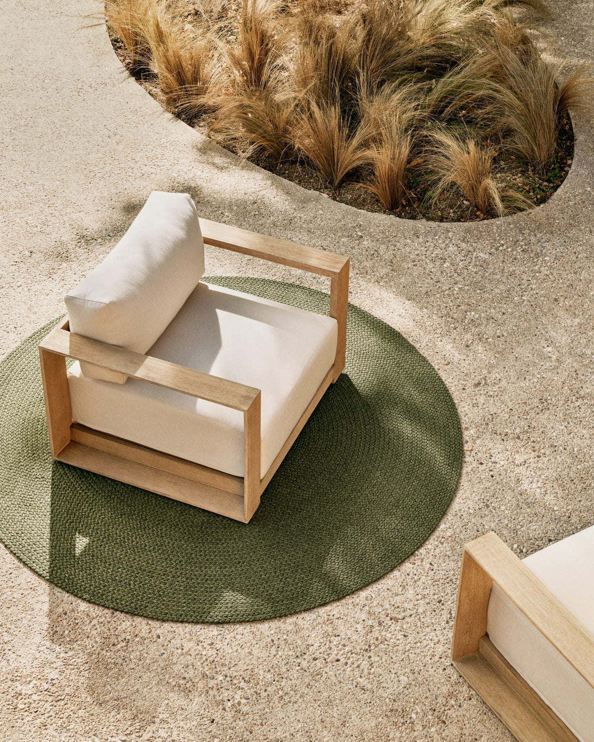 Japandi Sessel Ambra – Akazie, Beige – weitere Ansicht