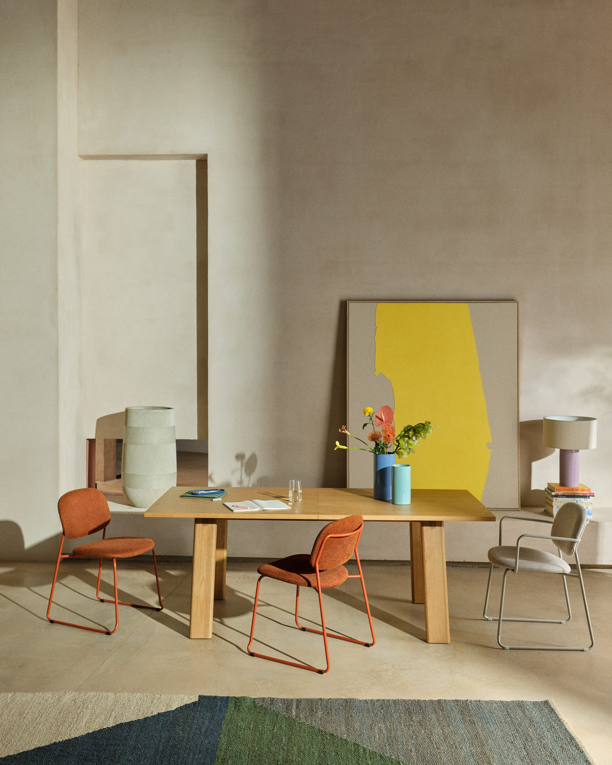 Japandi Ausziehtisch Arlen – Eiche, Natur, 200–250 × 95 cm – weitere Ansicht