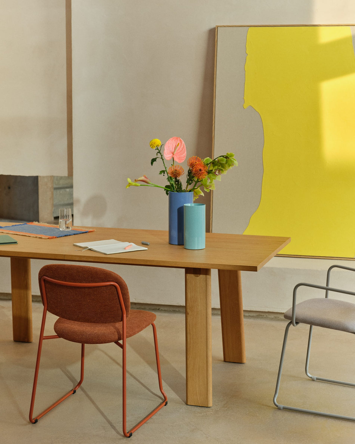 Japandi Ausziehtisch Arlen – Eiche, Natur, 200–250 × 95 cm – weitere Ansicht