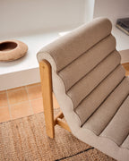 Japandi Sessel Magira – Eiche, Beige – weitere Ansicht