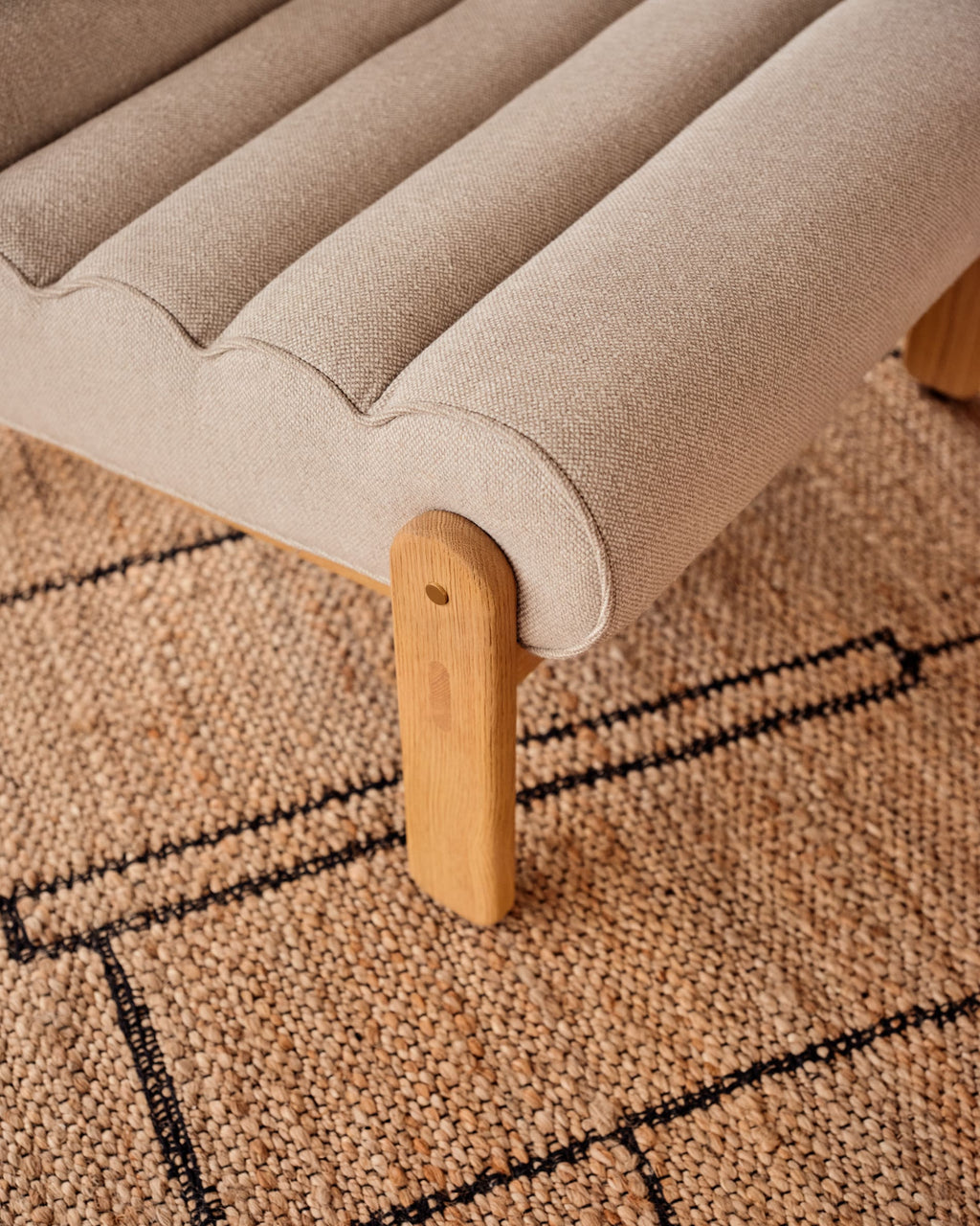 Japandi Sessel Magira – Eiche, Beige – weitere Ansicht