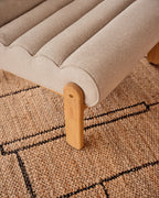 Japandi Sessel Magira – Eiche, Beige – weitere Ansicht