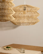 Japandi Lampenschirm Dakit – Rattan, Natur, 60 × 39 cm – weitere Ansicht