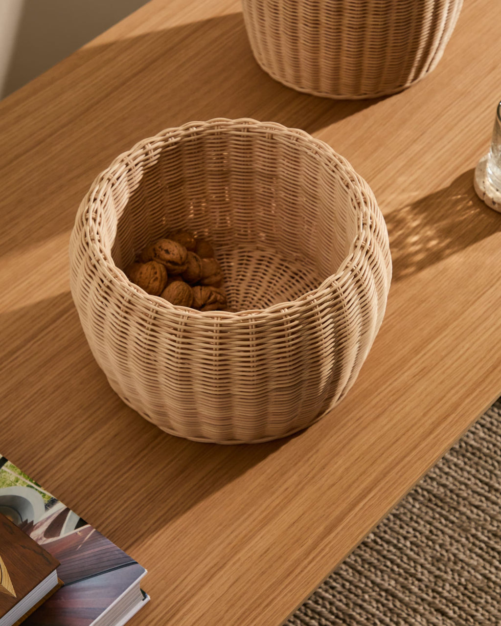 Japandi Vase Zilna – Rattan, Natur, 19 cm – weitere Ansicht