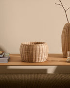 Japandi Vase Zilna – Rattan, Natur, 19 cm – weitere Ansicht