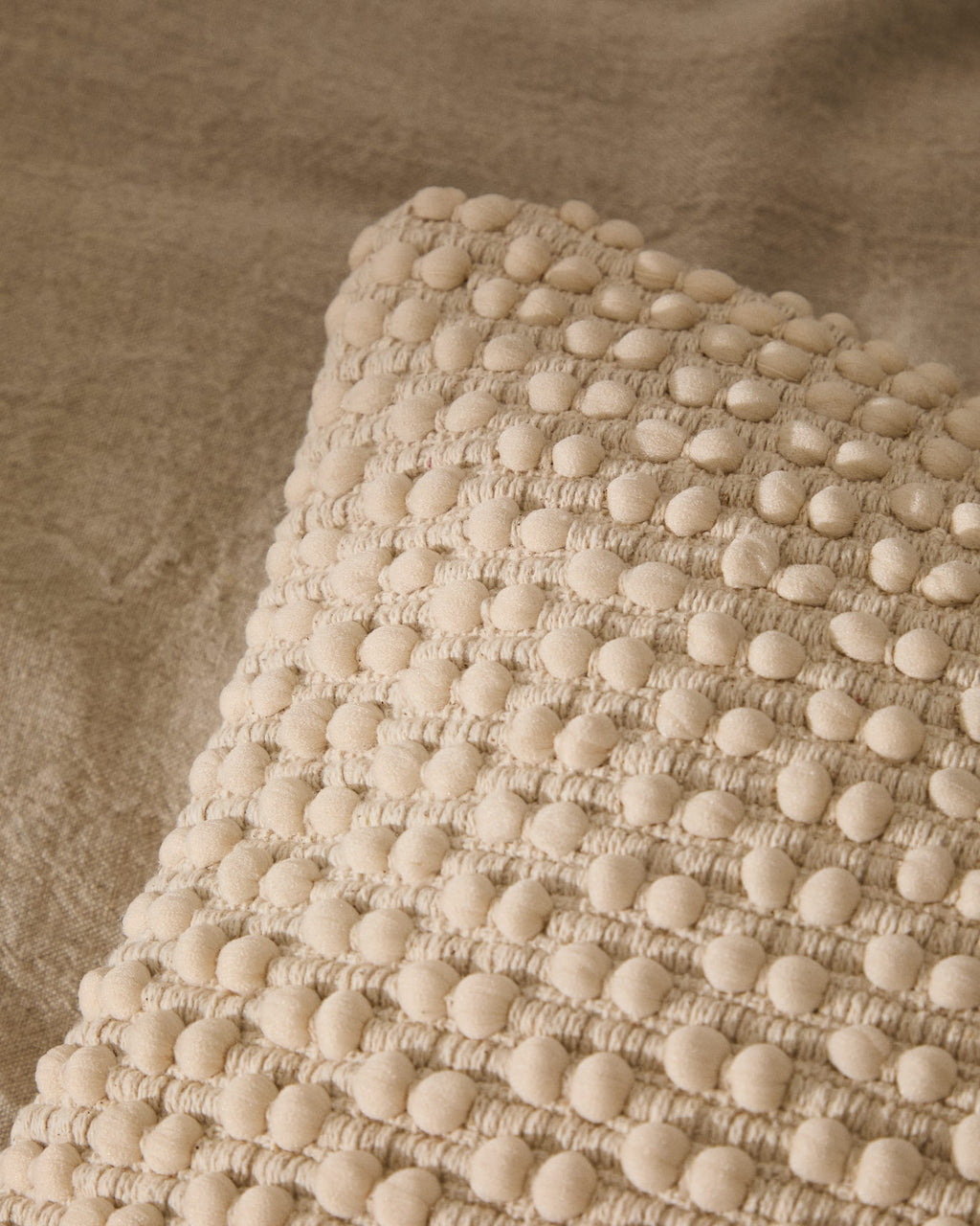Japandi Kissenbezug Mascarell – Baumwolle, Weiß, 40 × 60 cm – weitere Ansicht