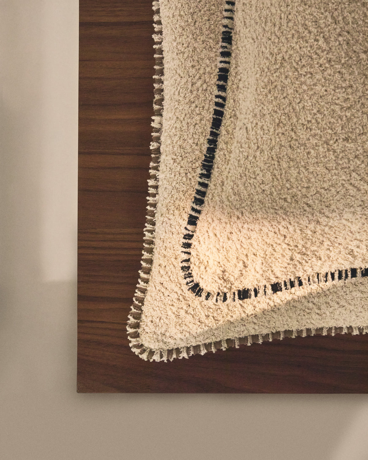 Japandi Kissenbezug Enari – Baumwolle, Beige, 50 × 50 cm – weitere Ansicht