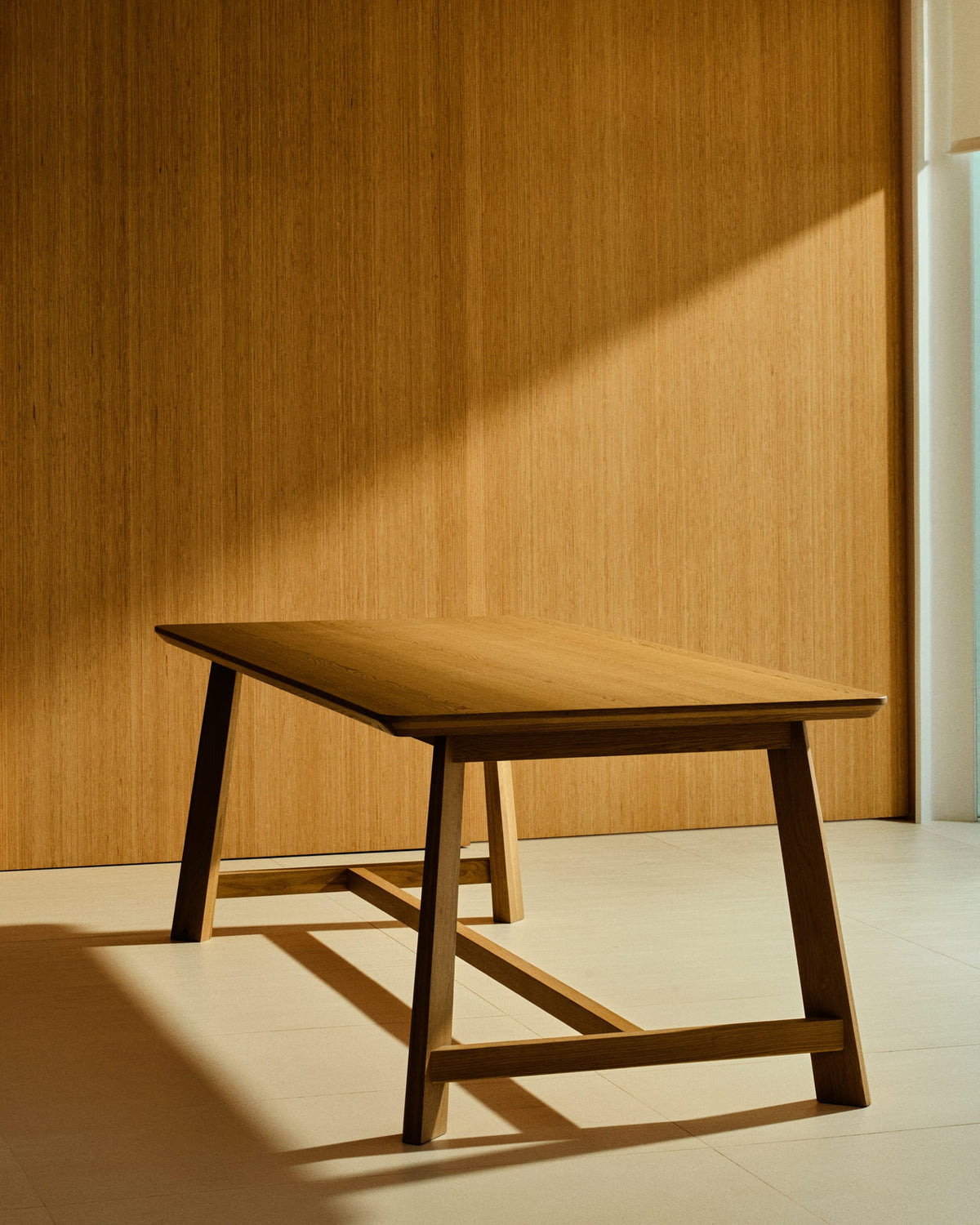 Japandi Esstisch Idun – Eiche, Natur, 220 × 100 cm – Produktansicht